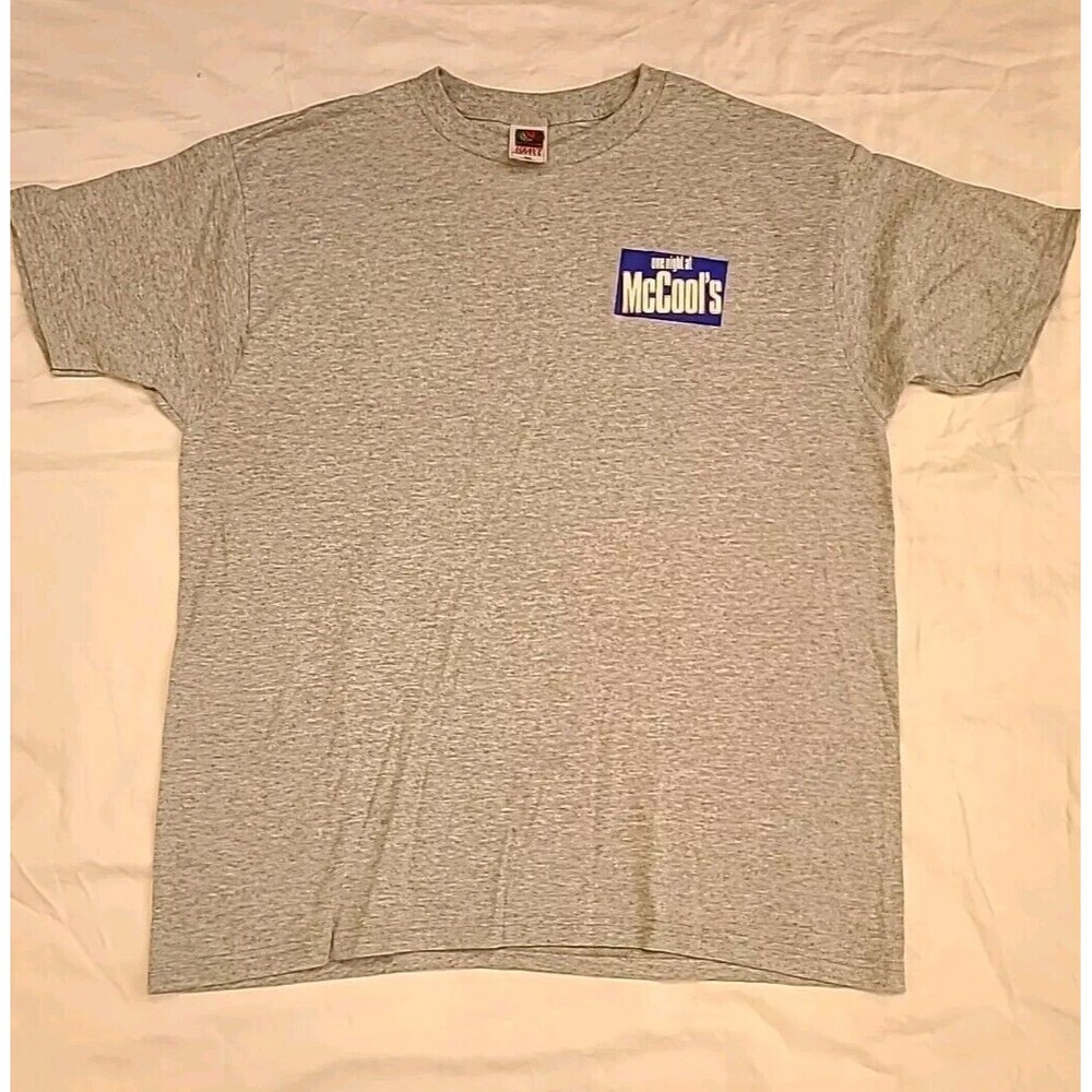 Vintage 2001 One Night at McCool's Promo T-shirt new Original Blockbuster Promo